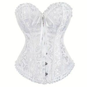 WHITE BUSTIER - SIZE M (6) - NWOT